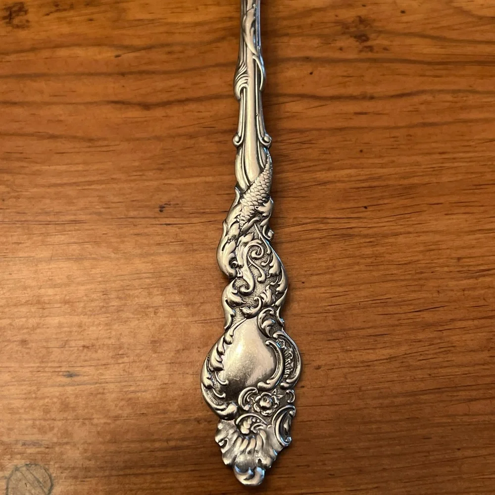 3 Lovely Silver Serving Spoons